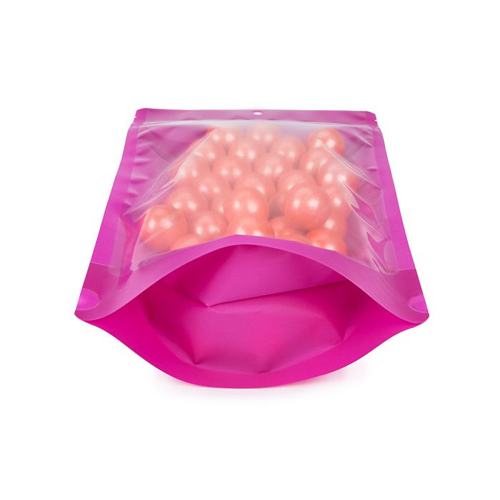 Stand Up Pouch Neon Purple 17.1x8.9x28.6 cm w/ Hang Hole (100 pieces) [ZBGN4PR]