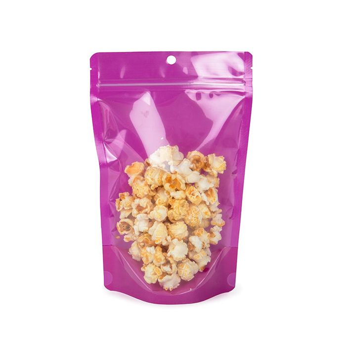 Stand Up Pouch Neon Purple 14.9x8.9x23.2 cm w/ Hang Hole (100 pieces) [ZBGN7PR]