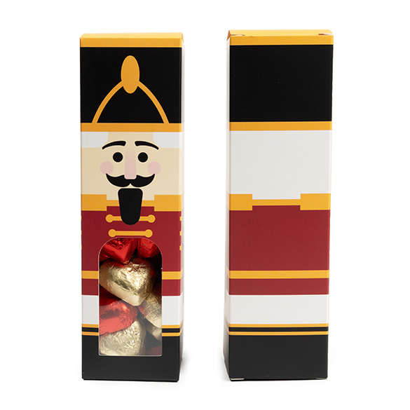 Nutcracker Paper Box with Window 5,7x5,7x20,3cm (25 pcs) [SKB228N]