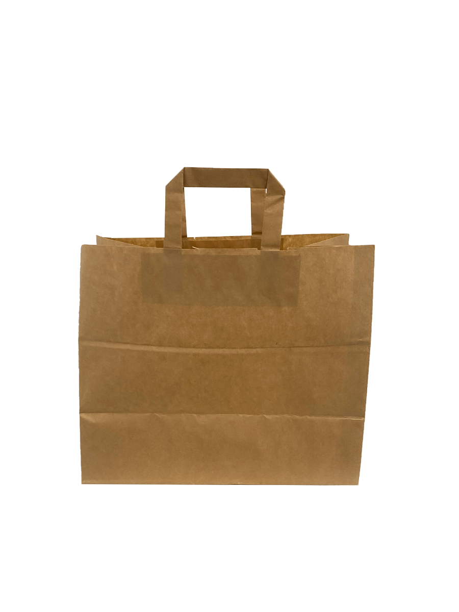 Paper Carrier Bags 32x17x27cm Brown Kraft 70 g/qm (50 pieces) [PADB3227]