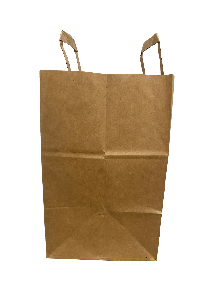Paper Carrier Bags 32x17x27cm Brown Kraft 70 g/qm (50 pieces) [PADB3227]