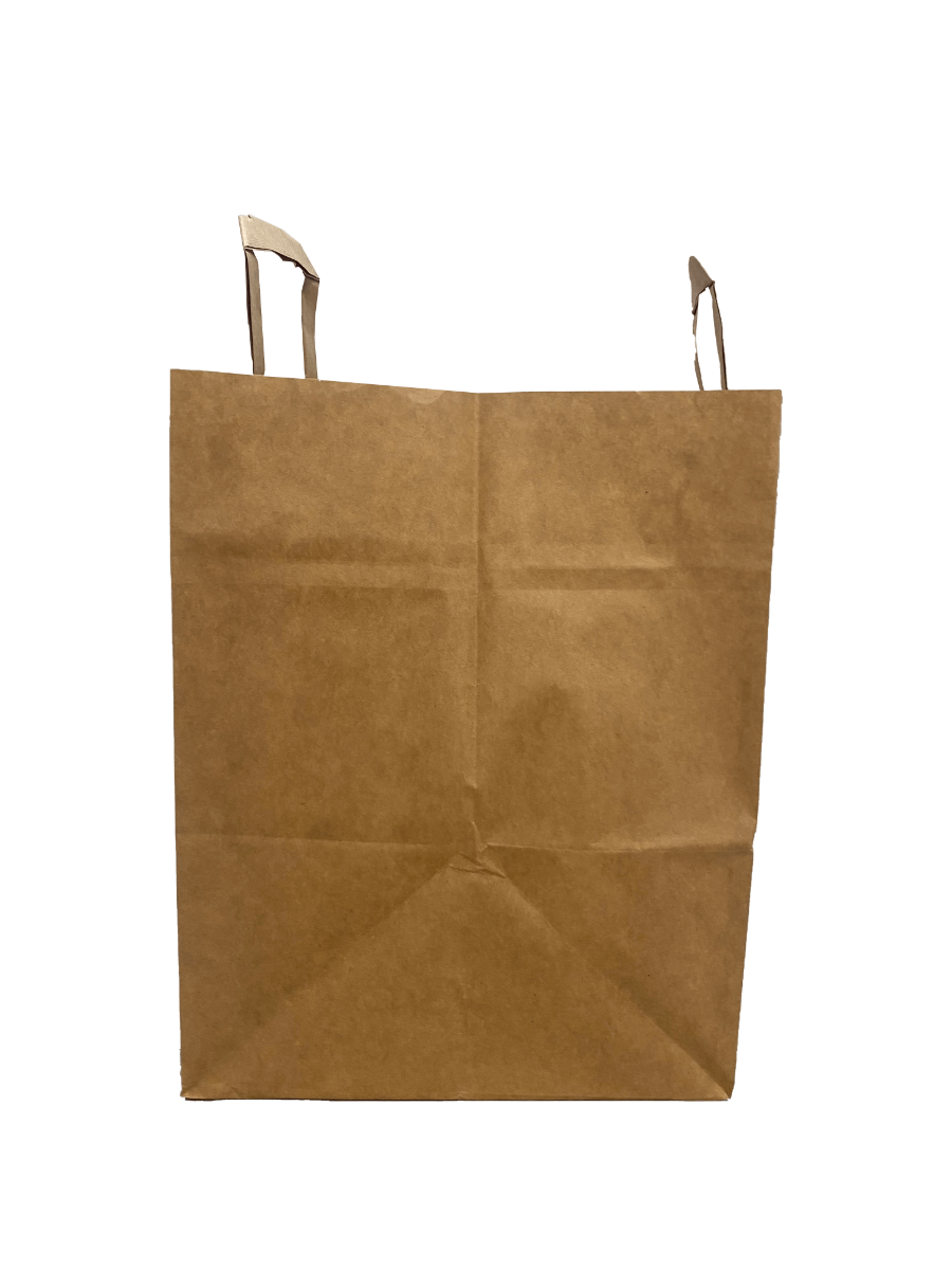Paper Carrier Bags 32x12x41cm Brown Kraft 80 g/qm (50 pieces) [PADB9040]