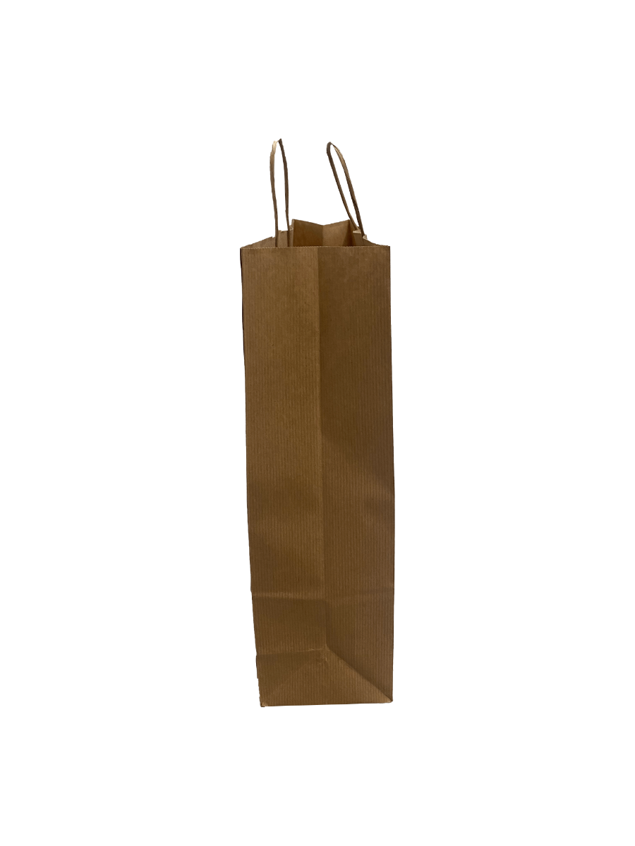 Paper Carrier Bags Brown 32x12x41cm Kraft 100 grams with twisted handles (50 pieces) [PAMB3241]