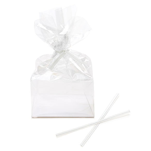 Tin Ties 10.2x0.4cm White Paper (1.000 pieces) [TT4WH]