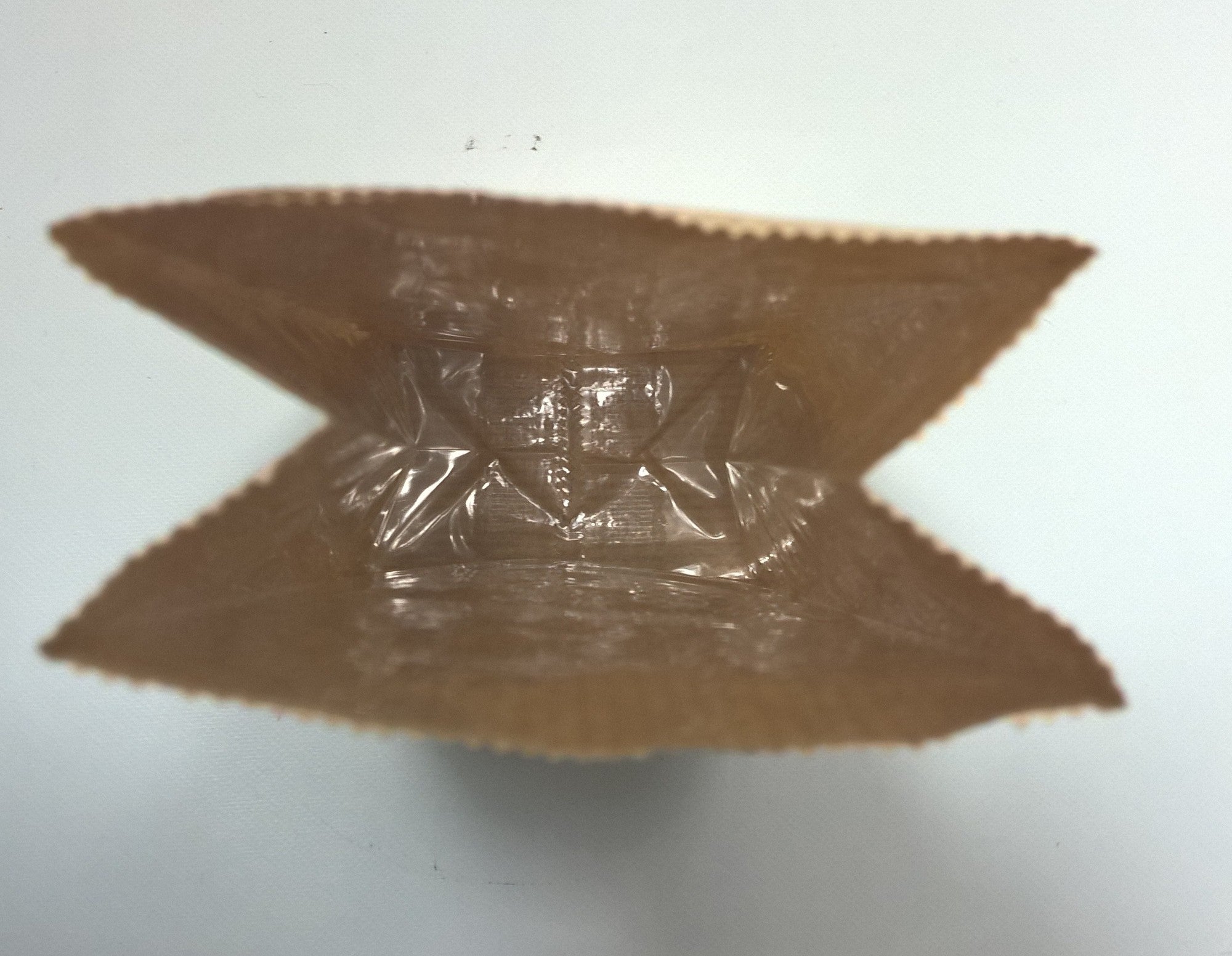 Block Bottom Bags Kraft Brown 8x5x24cm 70 g/m2 lined with 30my OPP Foil and clear Window | 200-250 grams (100 pieces) [PAB814]