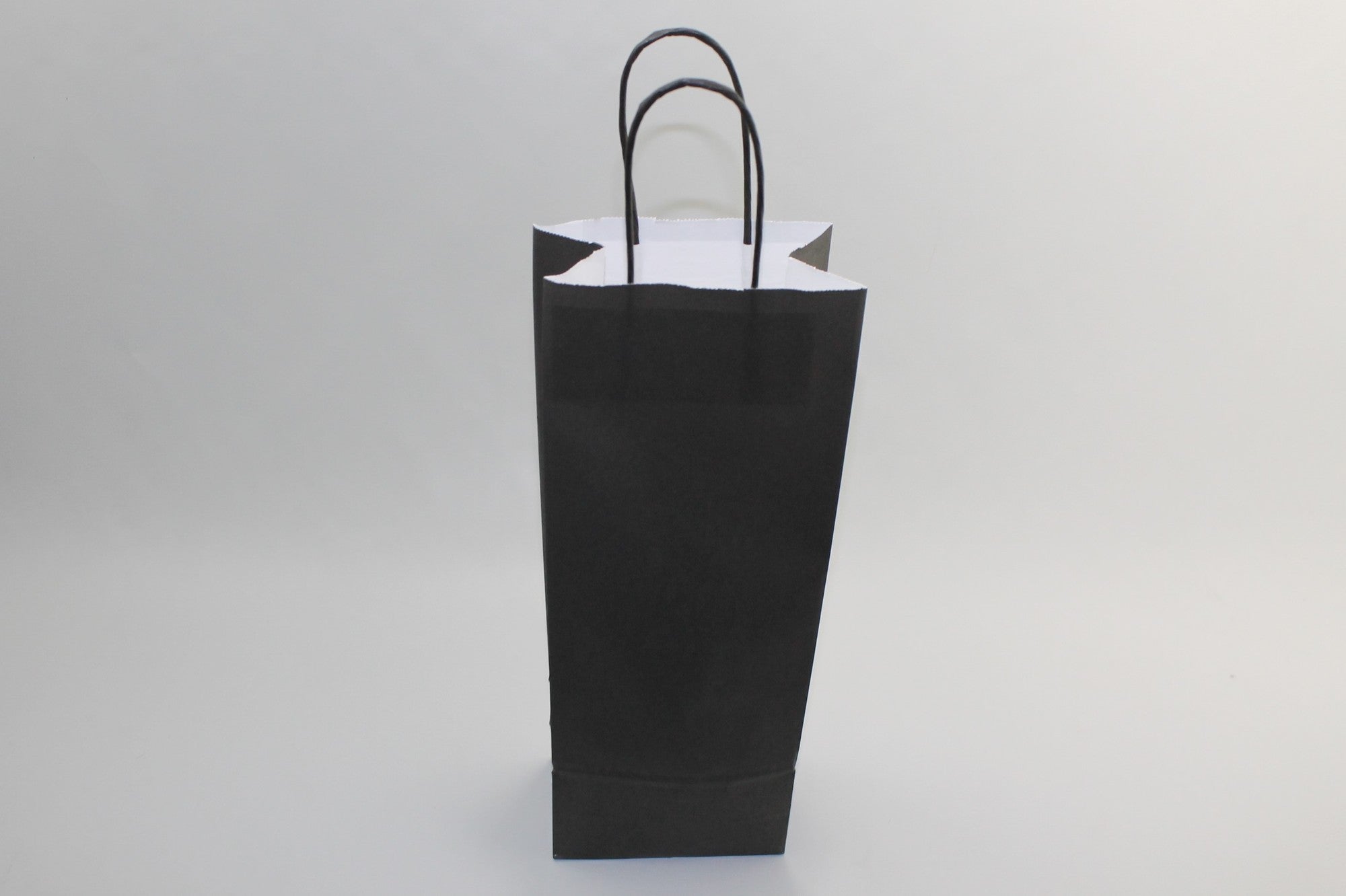 Carrier Bags for Bottles Black 14x8x39cm Kraft 110 g/m (50 pieces) [PAWF1439BK]