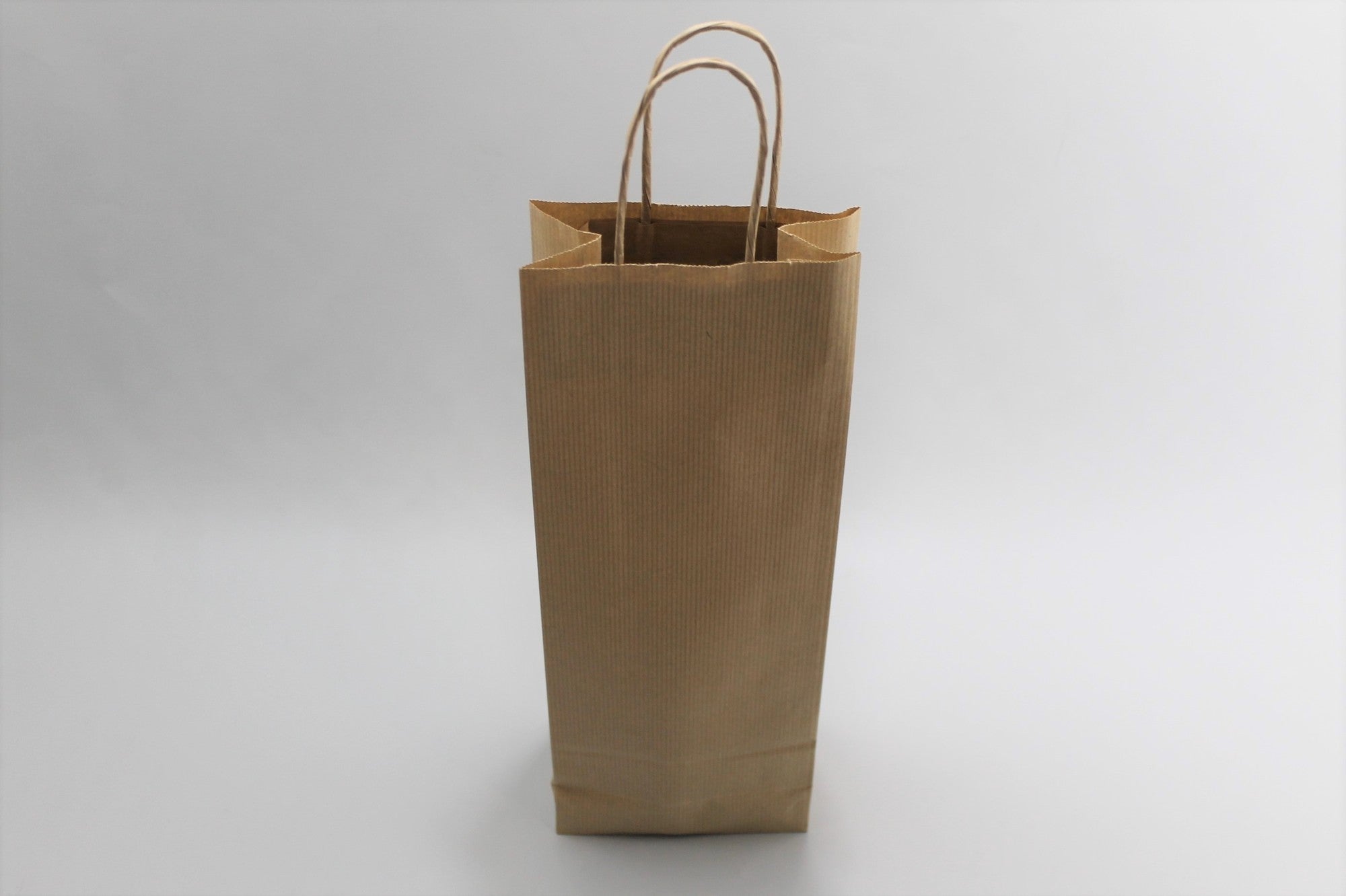Carrier Bags for Bottles 14x8x39cm Kraft 110 g/m (50 pieces) [PAWF1439BR]