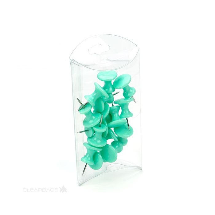 Pillow Packs 6.4x2.2x10.2cm with optional Hang Hole (25 pieces) [PB100]