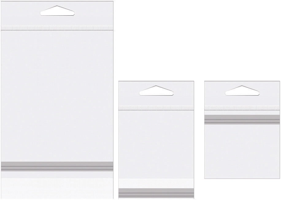 Headerbags 14.4x21.7cm with Protective Closure (100 pieces) [HB59SPC]
