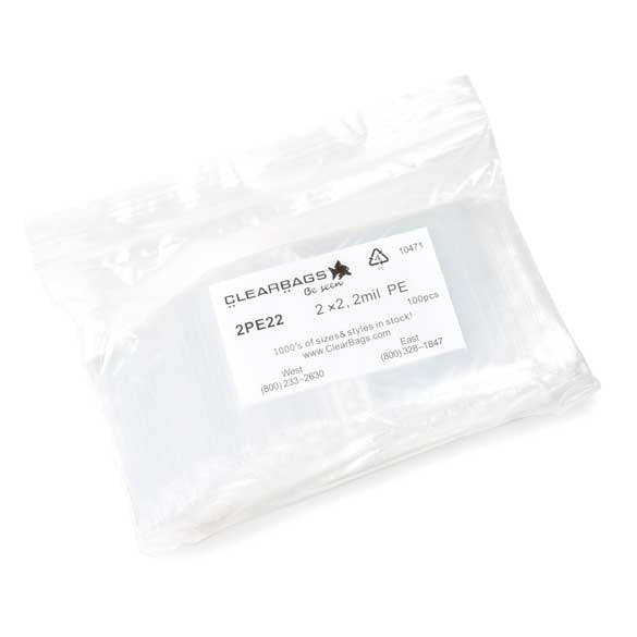 Grip Seal Bags 5x5cm PE 50 micron (100 pieces) [2PE22]