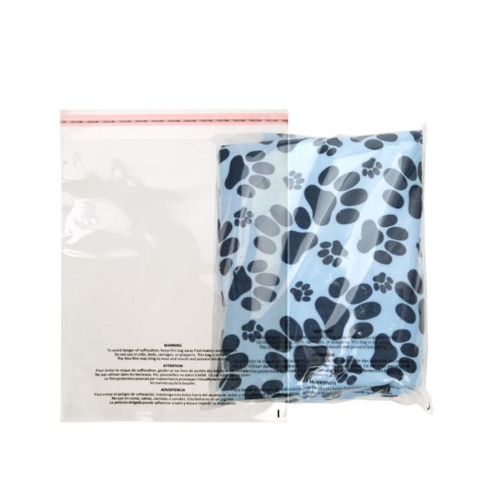 Plastic Bags with Suffocation Warning 27.9x35.6cm Reclosable (100 pieces) [PFW11114]