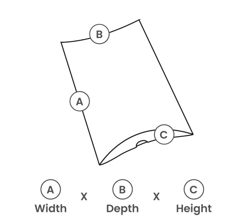 Pillow boxes 24x18x5cm Brown (100 pcs) [FP-GGD008]