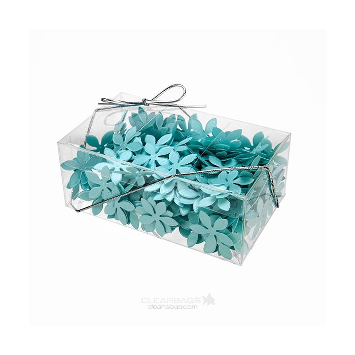 Plastic Gift Boxes 12.7x7.6x5.1cm Food Safe with Autolock Bottom (25 pieces) [PLB199]