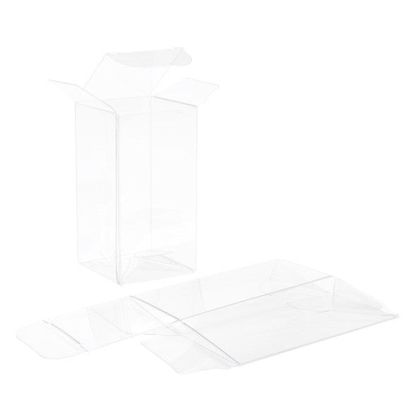 Plastic Gift Boxes 4.1x4.1x7.9cm Crystal Clear (25 pieces) [PLB337]