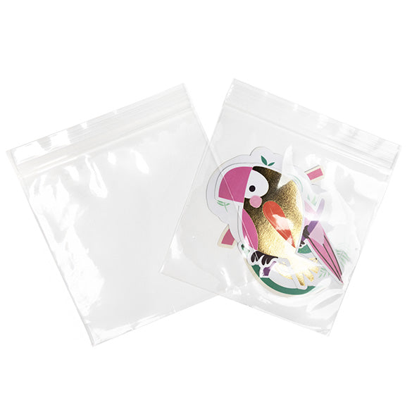 Grip Seal Bags 12.5x12.5cm Crystal Clear PP 50 micron (100 pieces) [ZC55]
