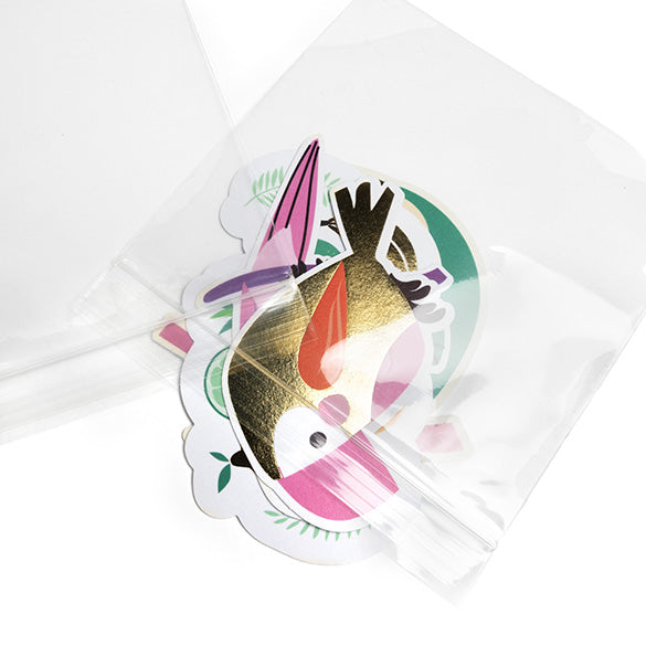 Grip Seal Bags 12.5x12.5cm Crystal Clear PP 50 micron (100 pieces) [ZC55]