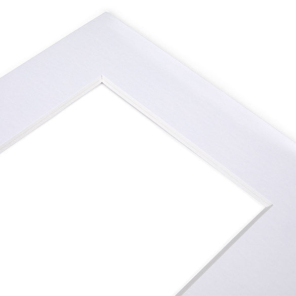 Mount Board Double thick White/White Core 27x34.6cm Window - Outer size 40.6x50.8cm (10 pieces) [MT20003]