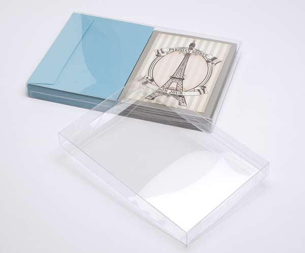 Plastic Gift Boxes 18.7x1.6x26.8cm Crystal Clear (25 pieces) [FB183]