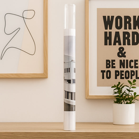 Plastic Poster Tubes 6.4x38.1cm (50 micron) [100 pieces) [PT2H15]