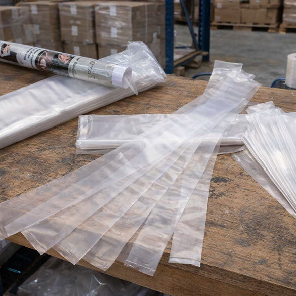 Plastic Poster Tubes 6.4x61cm (50 micron) [100 pieces) [PT2H24]