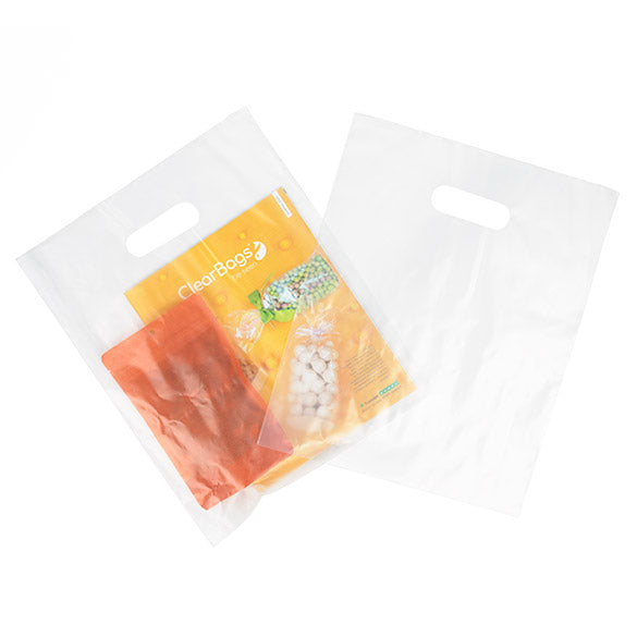 Handle Bag Frosted 2.25 Mil, 20% Recycled Content 30,5x38,1cm (100 Pieces) [H1215FT1R]