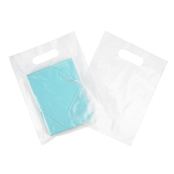 Handle Bag Frosted 2.25 Mil, 20% Recycled Content 22,9x30,5cm (100 Pieces) [H912FT1R]