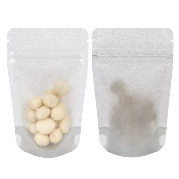 Stand Up Pouches Rice Paper Transparent/Silver 7.9x5.1x13cm | 28 grams (100 pieces) [ZBGR1SC]