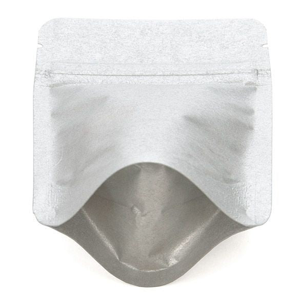 Stand Up Pouches Rice Paper Silver 7.9x5.1x13cm | 28 grams (100 pieces) [ZBGR1SS]