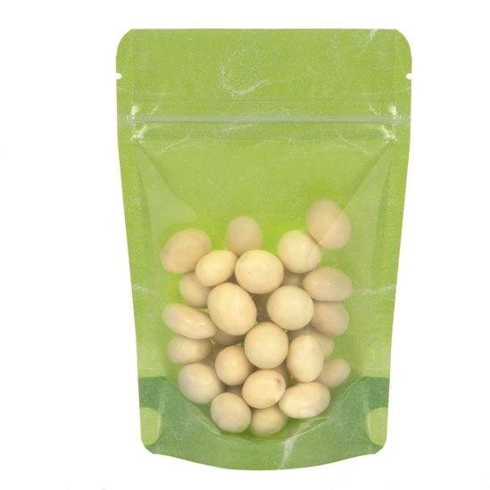 Stand Up Pouches Rice Paper Transparent/Green 10.2x6x15.2cm | 57 grams (100 pieces) [ZBGR2GRC]