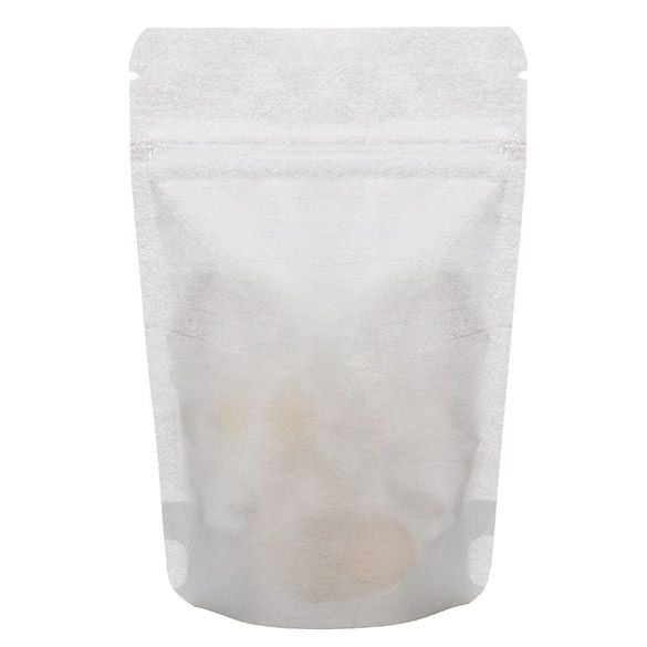 Stand Up Pouches Rice Paper Silver 17.1x8.9x28.6cm | 340 grams (100 pieces) [ZBGR4SS]