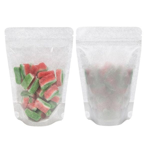 Stand Up Pouches Rice Paper Transparent/Silver 11.9x7.6x18.4cm | 114 grams (100 pieces) [ZBGR46SC]