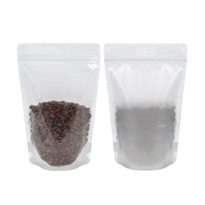Stand Up Pouches Rice Paper Transparent/Silver 14.9x8.9x23.2cm | 312 grams (100 pieces) [ZBGR7SC]