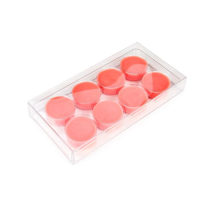 Clear Artisan Candy Box Set, Round Insert 7x2.1x13.8 cm (25 pieces) [CNDYR272]