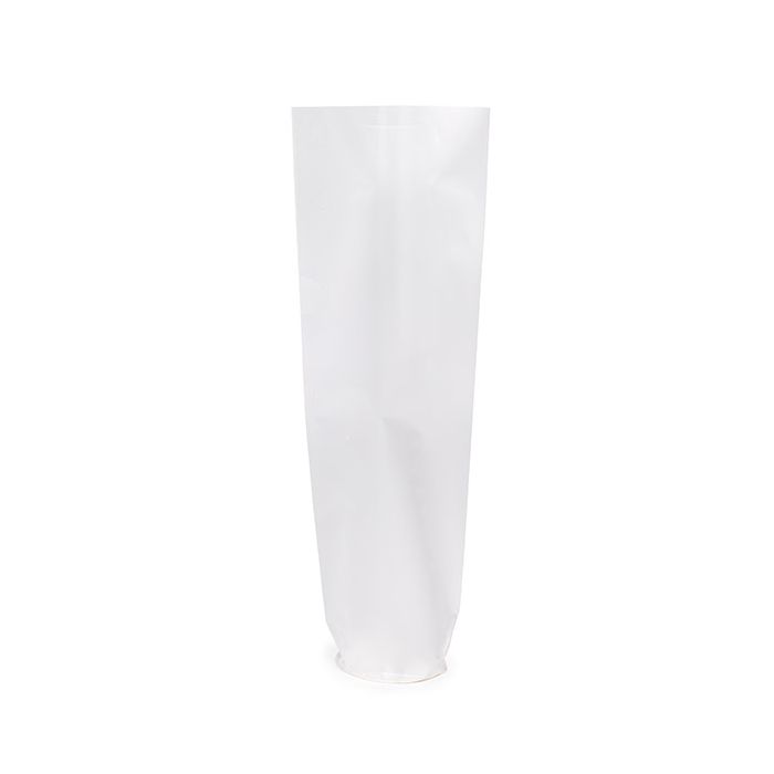 Plastic Bags round Bottom Frosted 5,1x25,4 cm with paper insert (50 pieces) [RPBGF1]