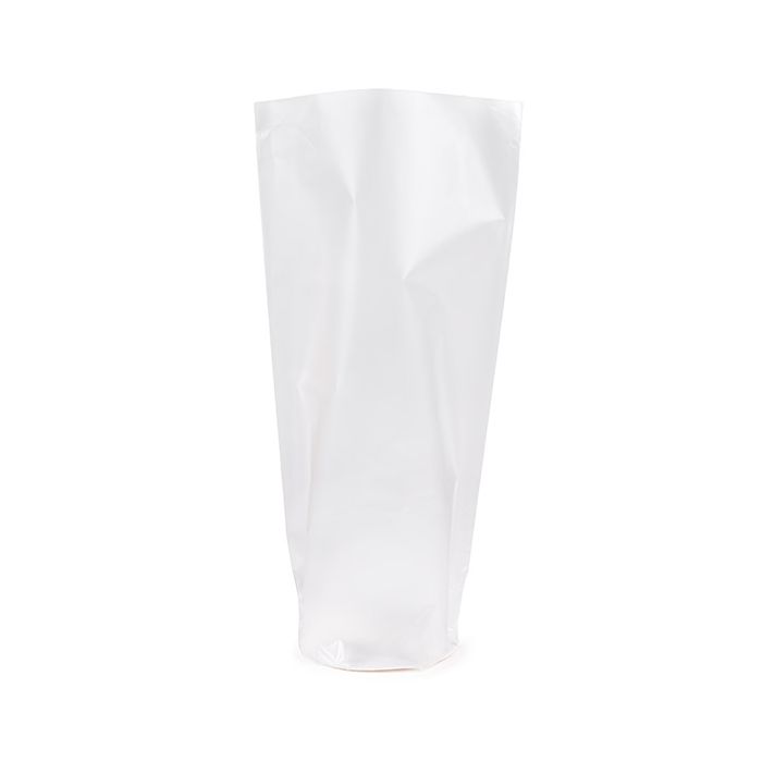 Plastic Bags round Bottom Frosted 8,3x25,4 cm with paper insert (50 pieces) [RPBGF3]