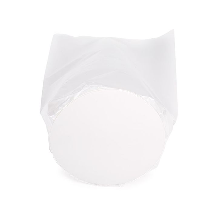 Plastic Bags round Bottom Frosted 10,2x25,4 cm with paper insert (50 pieces) [RPBGF4]