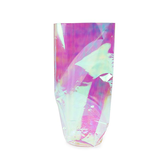 Plastic Bags round Bottom Iridescent 8,3x25,4 cm with paper insert (50 pieces) [RPBGH3]