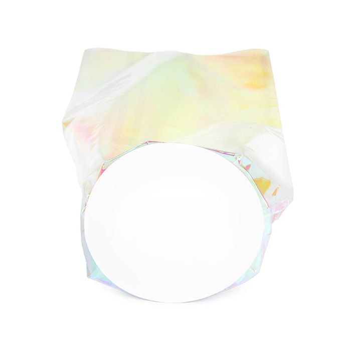 Plastic Bags round Bottom Iridescent 8,3x25,4 cm with paper insert (50 pieces) [RPBGH3]