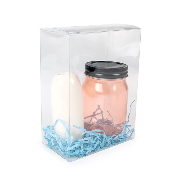 rPET Crystal Clear Pop & Lock Box 13.7x7.6x18.7 cm (25 pieces) [PLB67R]