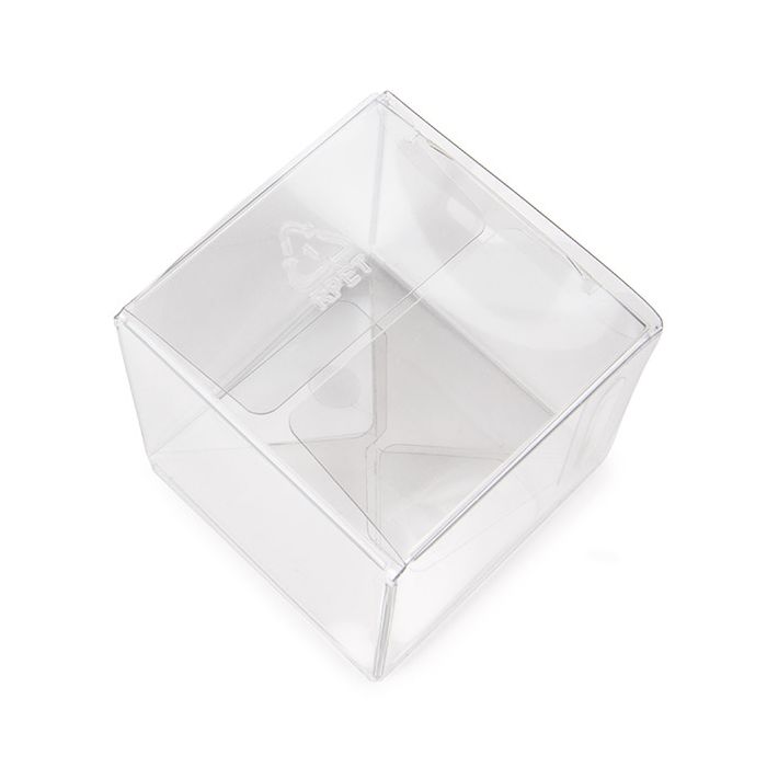 rPET Crystal Clear Pop & Lock Box 5.1x5.1x5.1 cm (25 pieces) [PLB104R]