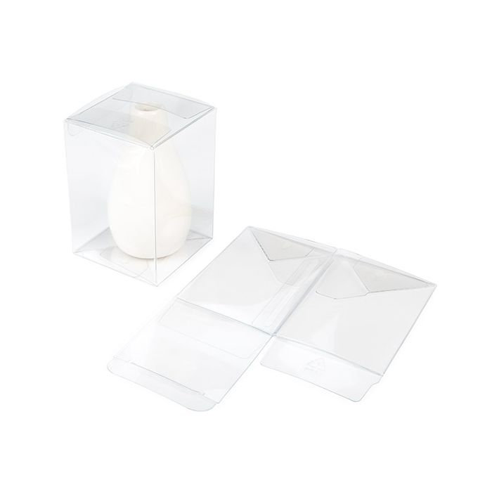 rPET Crystal Clear Pop & Lock Box 6.4x6.4x9.2 cm (25 pieces) [PLB140R]