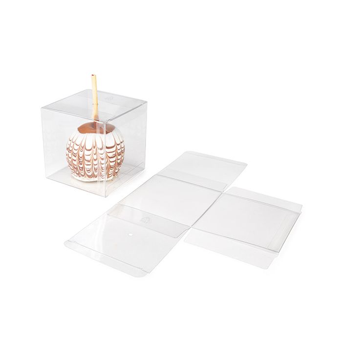 rPET Crystal Clear Box w/ hole 10.2x10.2x10.2 cm (25 pieces) [FS56R]