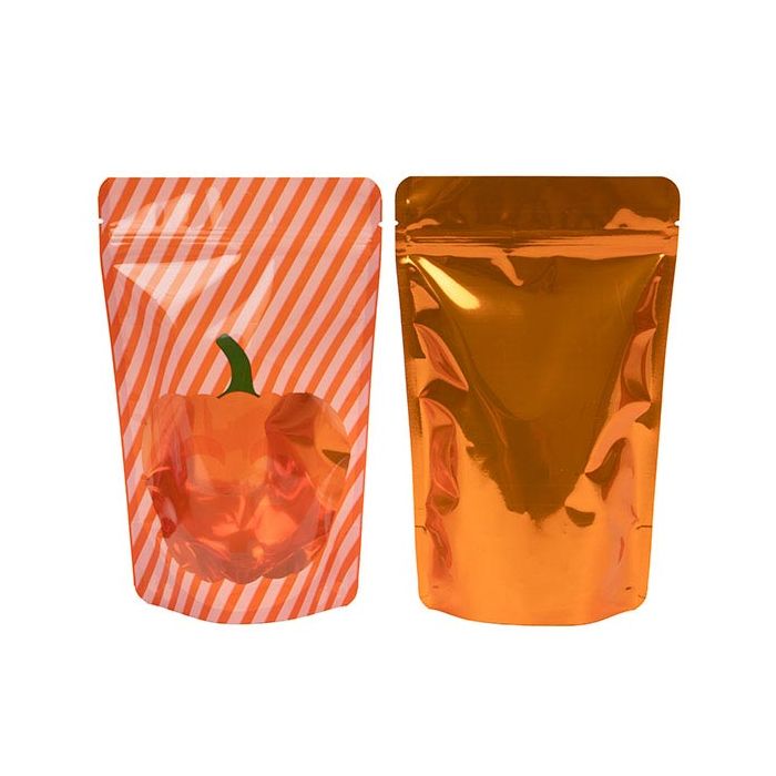 Stand Up Pouches Orange pumkin 13x7,9x20,6cm (25 Pieces) [ZBGW3P]