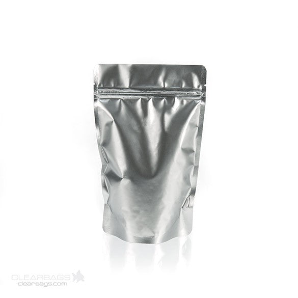Stand Up Pouches Silver 13x7x20.5cm | 113 grams (100 pieces) [ZBGM3S]