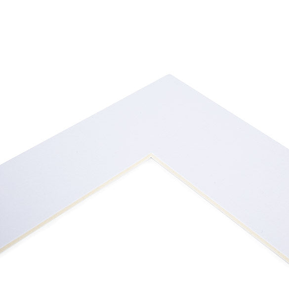 Mount Board bright White 19.4x24.5cm Window - Outer size 27.9x35.6cm (10 pieces) [MS20088]