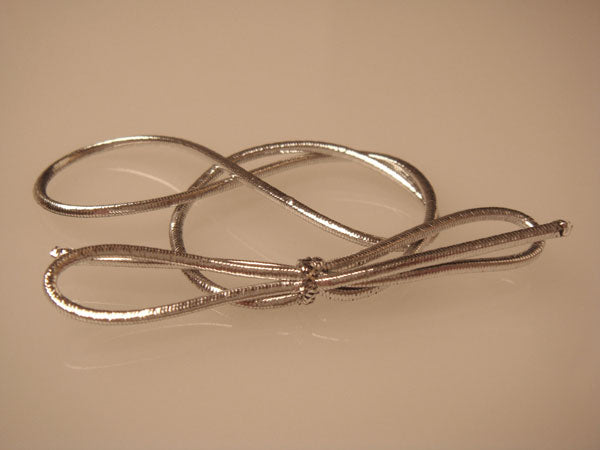 Decorative Loops Metallic Silver 20cm (50 pieces) [8MS]
