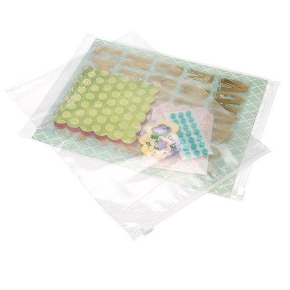 Grip Seal Bags with sliding Zipper 25.4x33cm 75 micron (100 pieces) [3SZ1013]