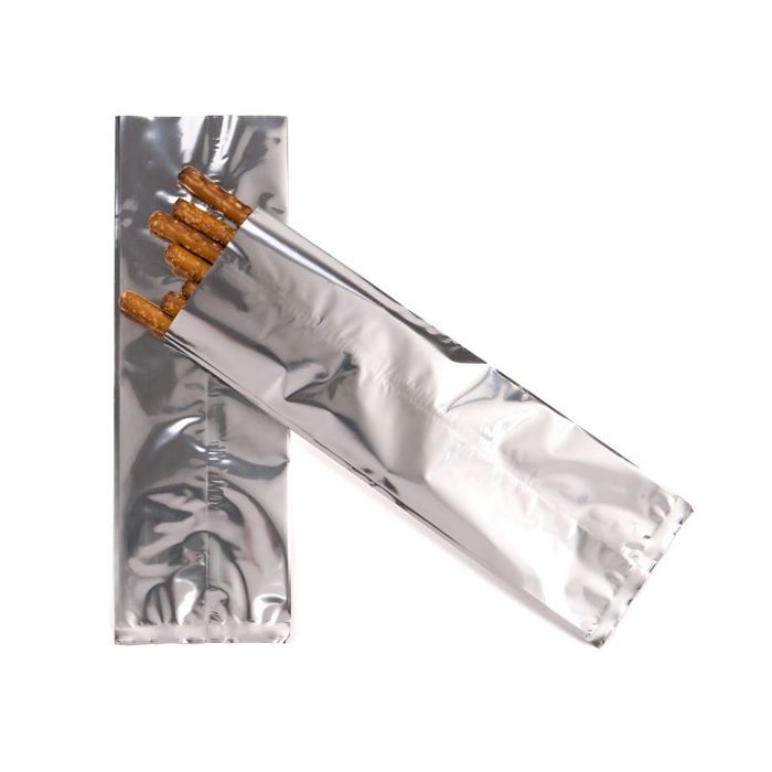 Plastic Bags Silver 5x7.5cm Metallised and Sealable (100 pieces) [SMB23S]