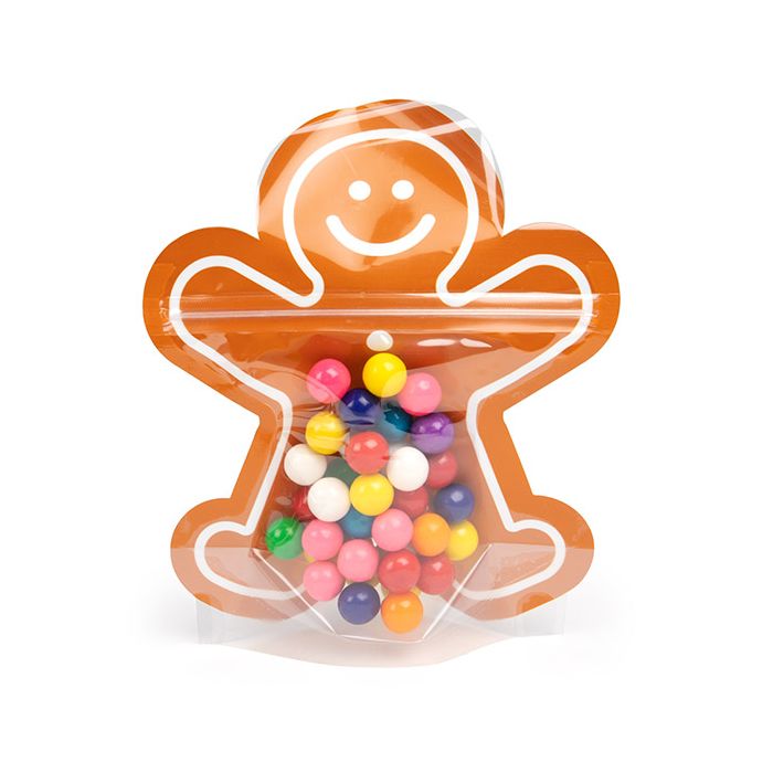 Stand Up Pouches Gingerbread Man Shaped 16,7x7,6x20,6 cm (25 pieces) [SP7GZ]