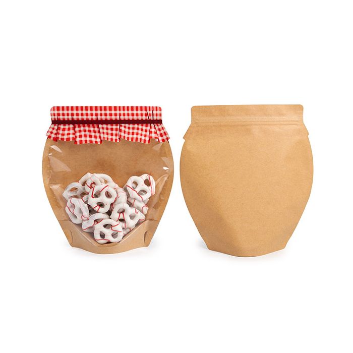 Stand Up Pouches Large Jam Jar Shaped 19,7x7,6x20,3 cm (100 pieces) [SP7JMZ]